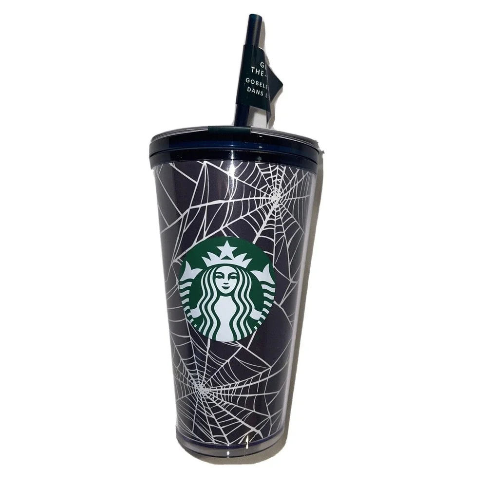 2021 STARBUCKS HALLOWEEN 3 CUP BUNDLE! Glow In The‎ Dark Spiderweb and Black Cat